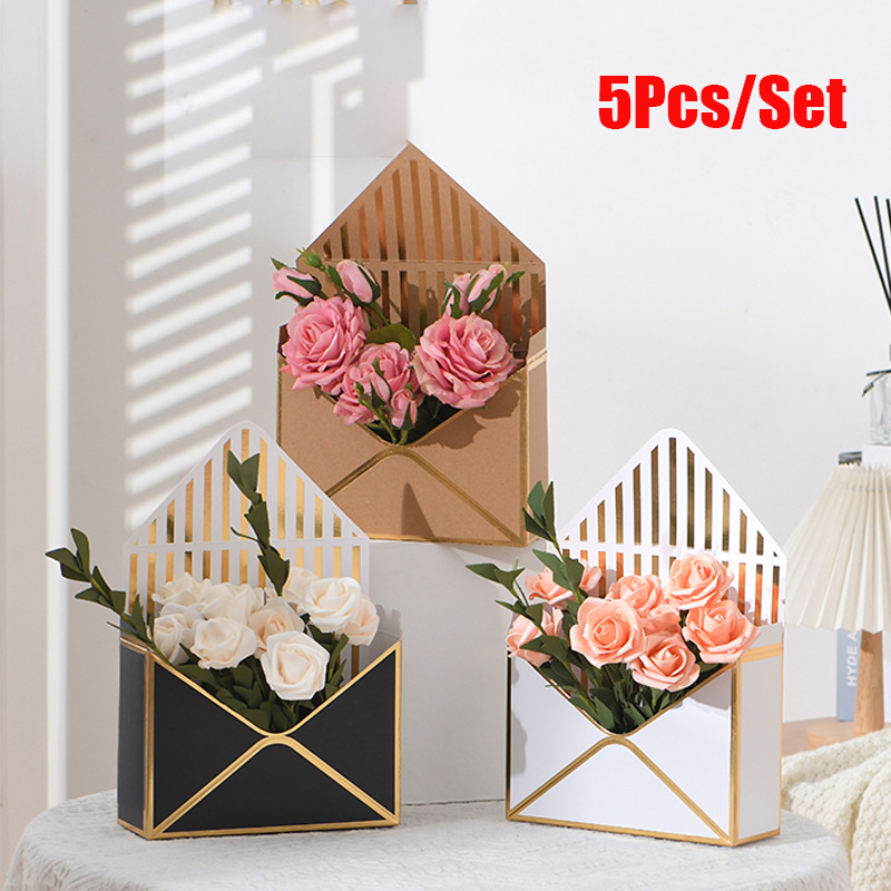 Florist Supply House - 5Pcs 크리 에이 티브 봉투 꽃