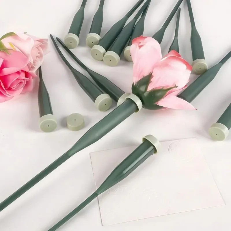 Quality Florist Supply - 고품질 60개 꽃병용 물통(고무 캡 포함)