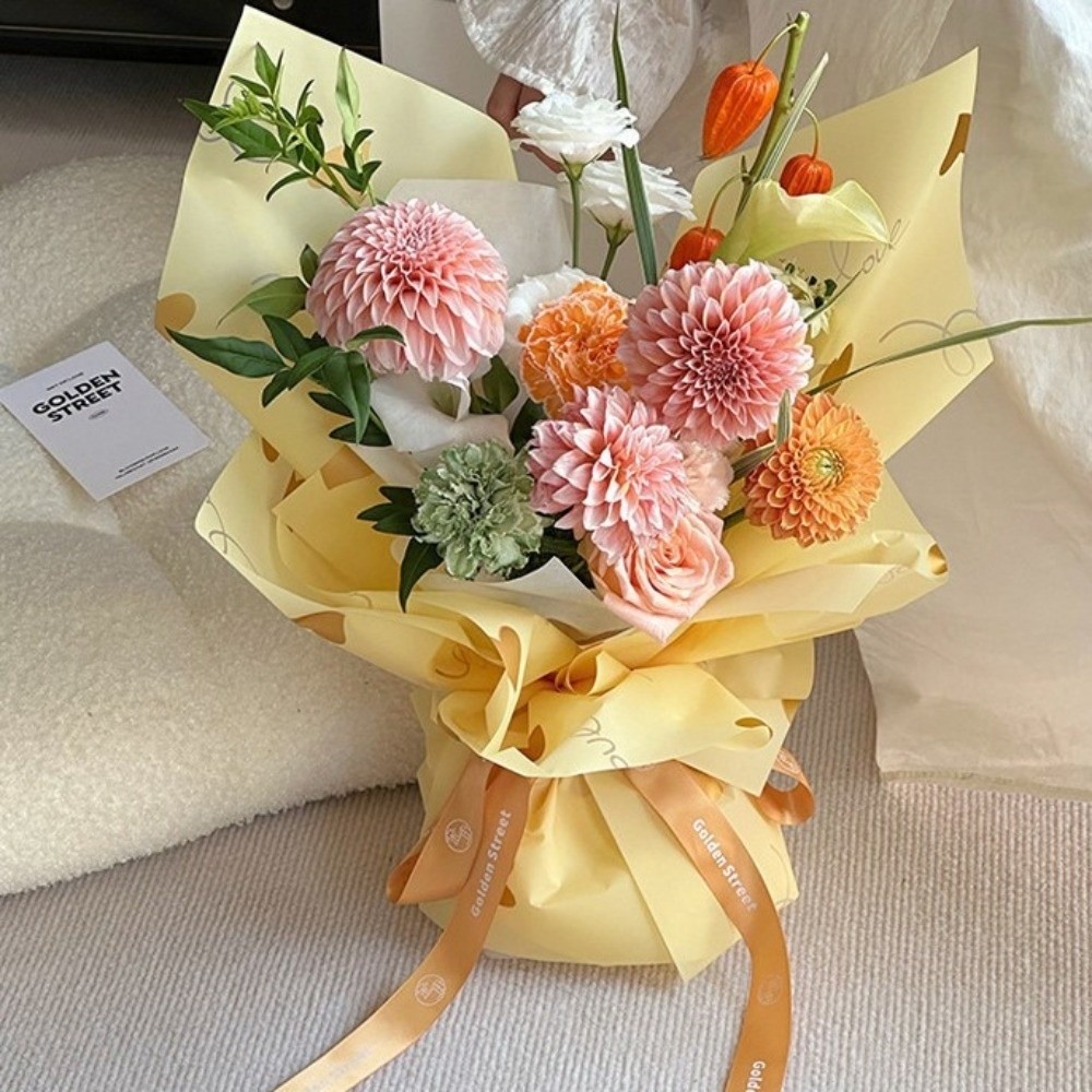20장 멀티컬러 꽃 포장지 57x57cm 방수 꽃다발  - Flower Wrap Kraft 리뷰 및 가격