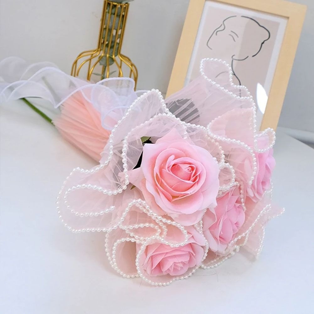 28cmx4야드 꽃다발 포장 레이스 메쉬 소재 진주 웨 - Florist Supply House 리뷰 및 가격