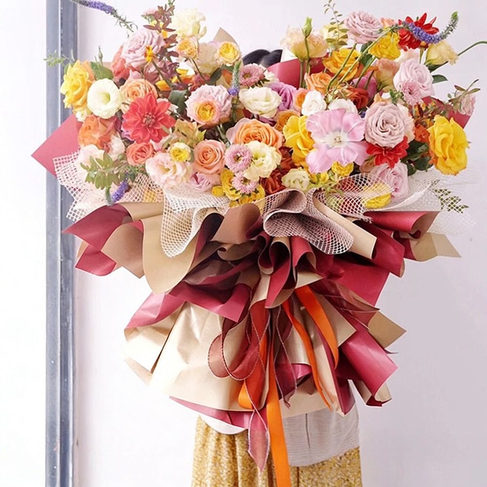50cm 폭의 생화 포장지, 하드얀 DIY 꽃다발 포장 - Flower Wrap Kraft 리뷰 및 가격