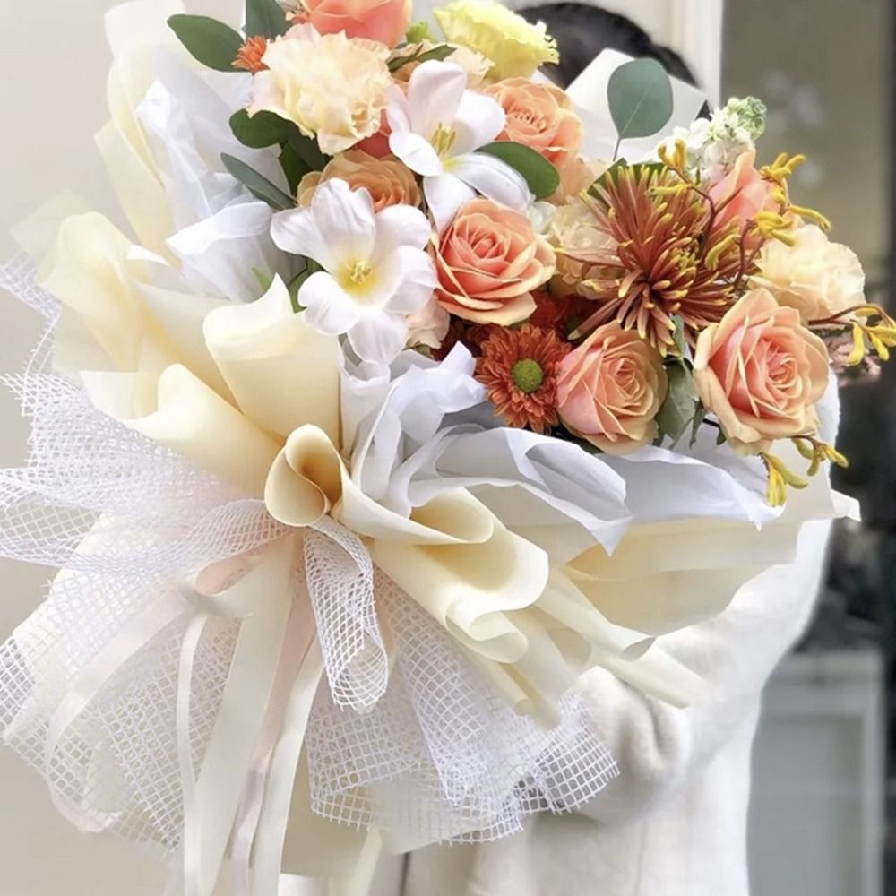 50cm 폭의 생화 포장지, 하드얀 DIY 꽃다발 포장 - Flower Wrap Kraft 리뷰 및 가격