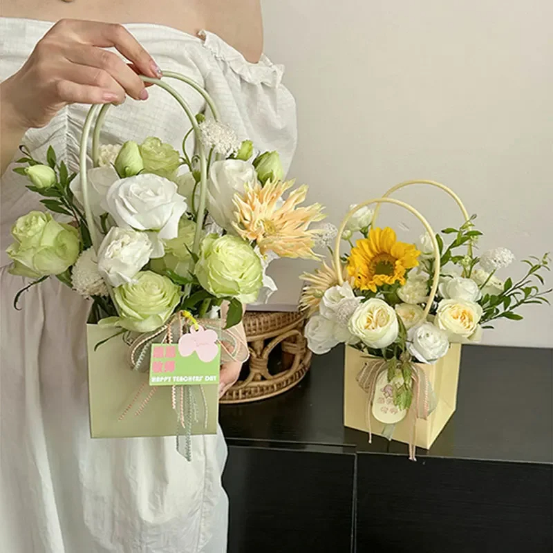 크래프트 꽃 선물 가방, 휴대용 꽃다발 종이 가방, 웨 - Florist Supply House 리뷰 및 가격
