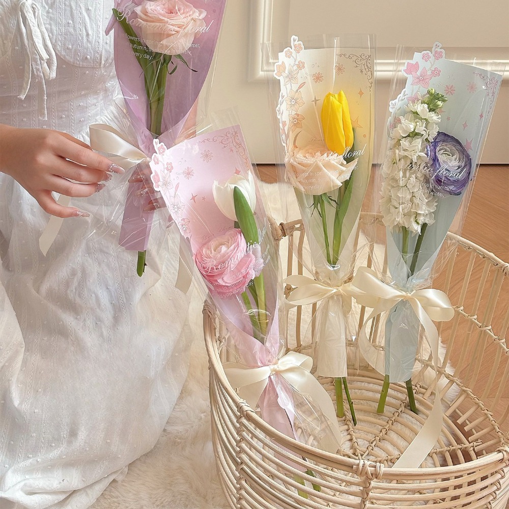 10개입 투명 꽃 포장 가방(배경 카드보드 포함), 플 - Florist Supply House 리뷰 및 가격