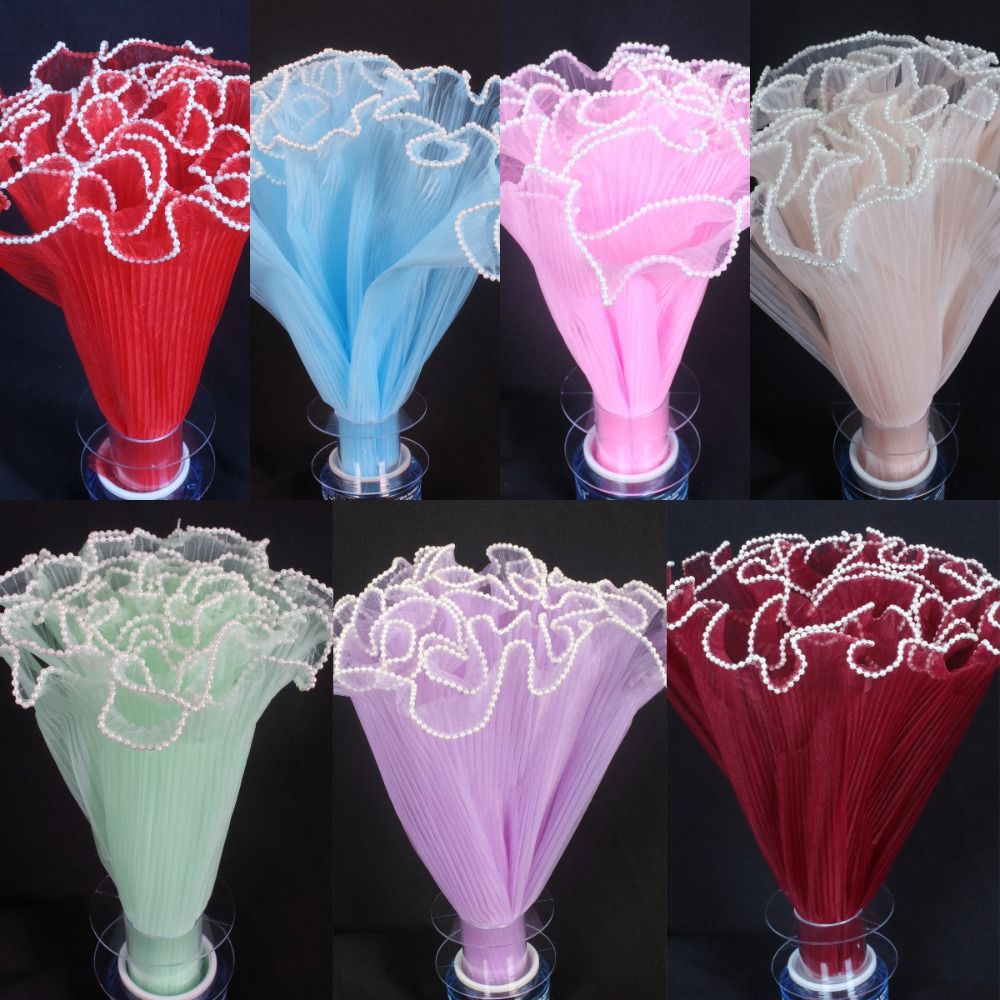 28cmx4야드 꽃다발 포장용 진주 웨이브 원사 레이스 - Florist Supply House 리뷰 및 가격