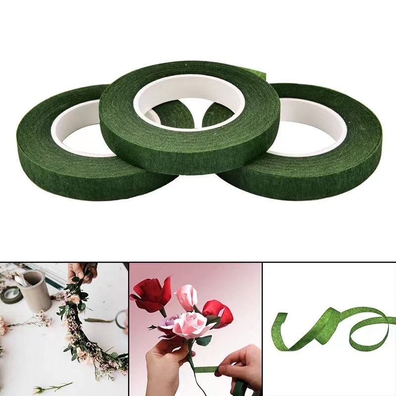 5 롤 꽃다발 꽃 줄기 테이프 녹색 자체 접착 테이프  - Florist Supply Ribbon 리뷰 및 가격
