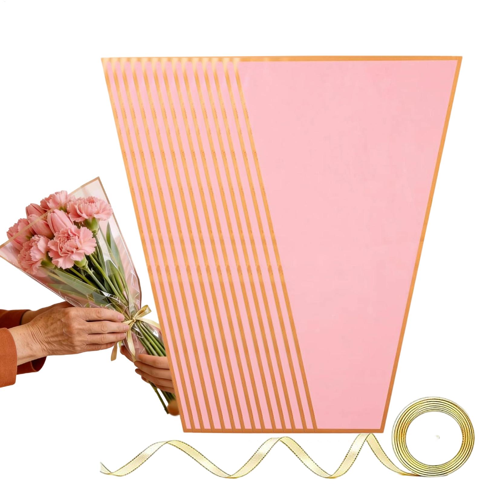 꽃 포장 가방 50개 리본 포함 꽃집 용품 꽃 꽃다발  - Florist Supply Ribbon 리뷰 및 가격