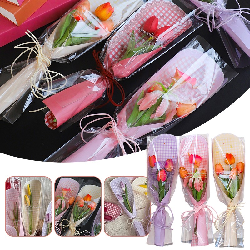 10세트 소형 꽃다발 포장 가방 플라스틱 꽃 포장 가방 - Florist Supply House 리뷰 및 가격