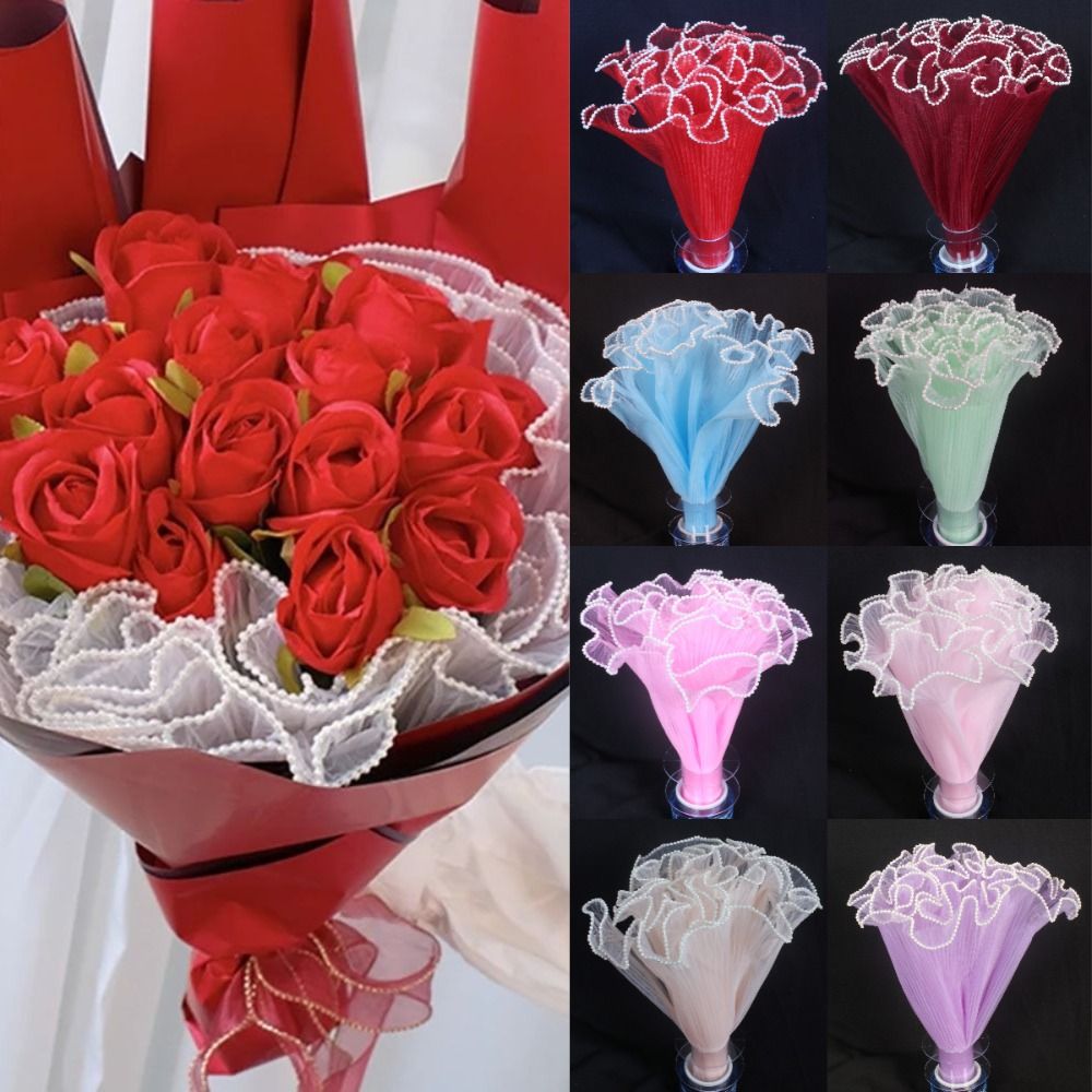28cmx4야드 꽃다발 포장용 진주 웨이브 원사 진주  - Florist Supply House 리뷰 및 가격