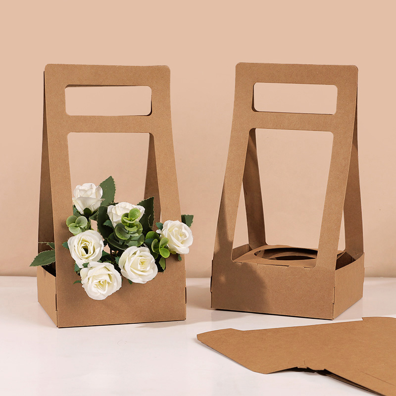 3/5Pcs 휴대용 꽃 상자 크래프트 종이 장미 꽃 꽃 - Flower Wrap Kraft 리뷰 및 가격