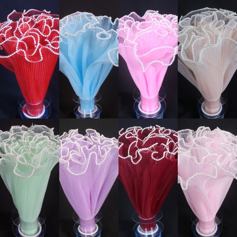 28cmx4야드 꽃다발 포장용 진주 웨이브 원사 레이스 - Florist Supply House 리뷰 및 가격