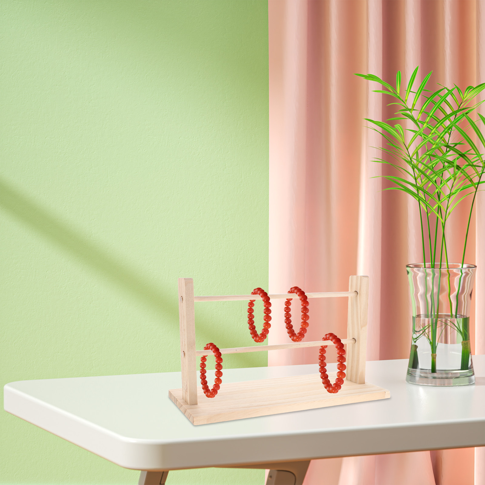 나무 리본 정리대 리본 보관 랙 천연 나무 실 홀더 공 - Florist Supply Ribbon 리뷰 및 가격
