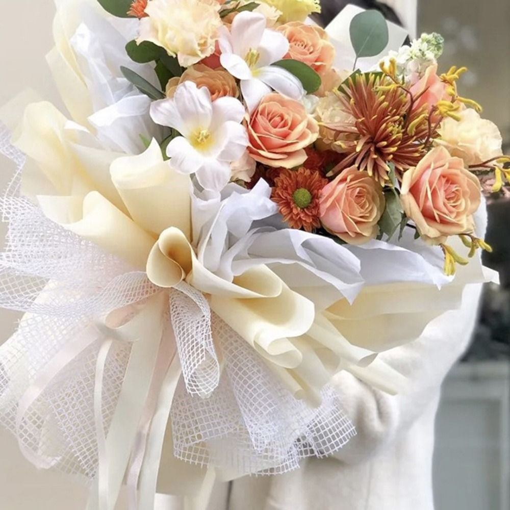 50cm 폭의 생화 포장지, 하드얀 DIY 꽃다발 포장 - Flower Wrap Kraft 리뷰 및 가격