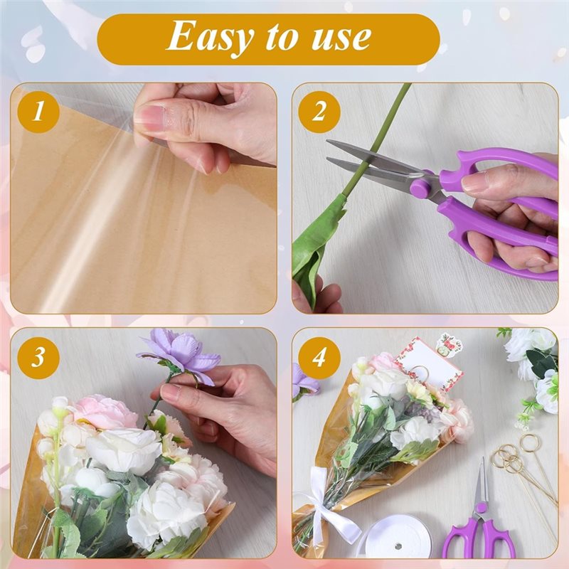 핫세일-플로리스트 포장 용품: 꽃가방 100개, 꽃 카 - Florist Supply Ribbon 리뷰 및 가격